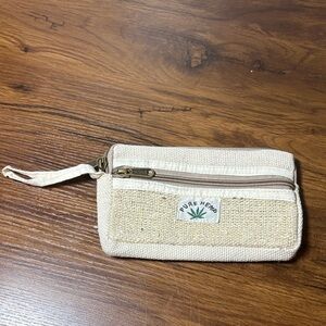 Pure Hemp Cream Wristlet NWOT
